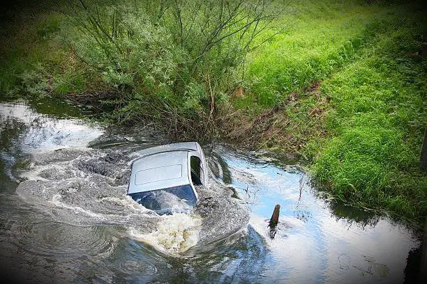 Dream about escaping a sinking car
